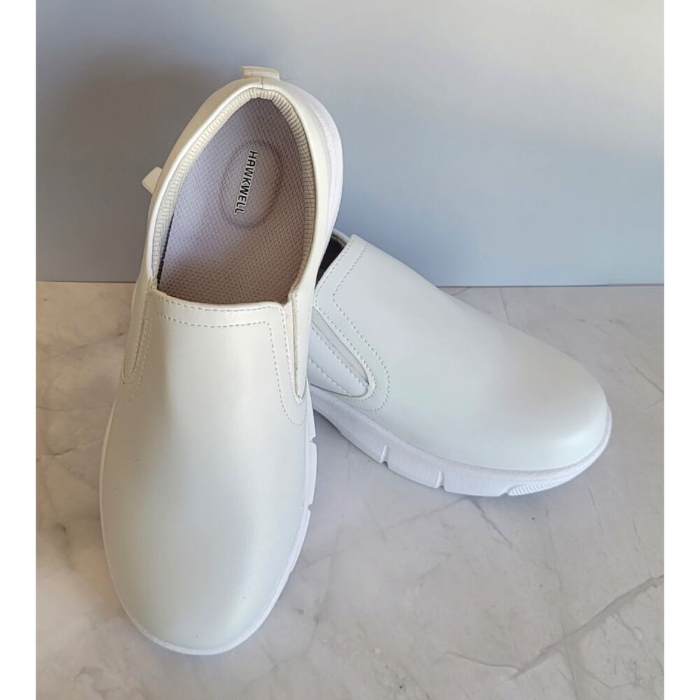 Hankwell White Slip Resistant Nursing Comfort Shoes Women's Size 8 New - No Box